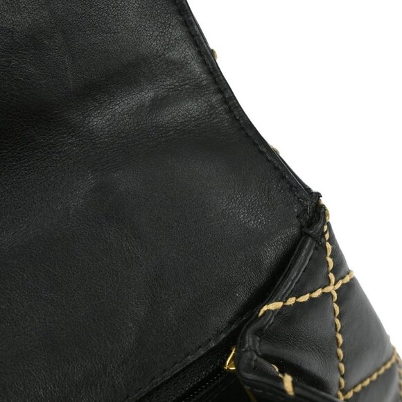 Chanel Black Calfskin Wild Stitch Handbag - Picture 9 of 11